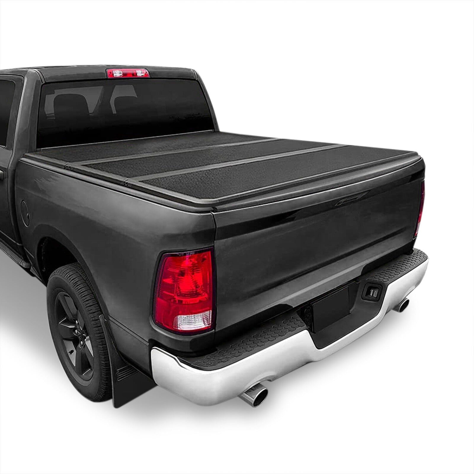 Dodge Ram 1500 5.7FT 2009-2018 / Ram 1500 Classic 5.7FT 2019-2022 Hard Tri Fold Truck Tonneau Bed Cover (Extra Short Bed 5´7") - Parts Agent