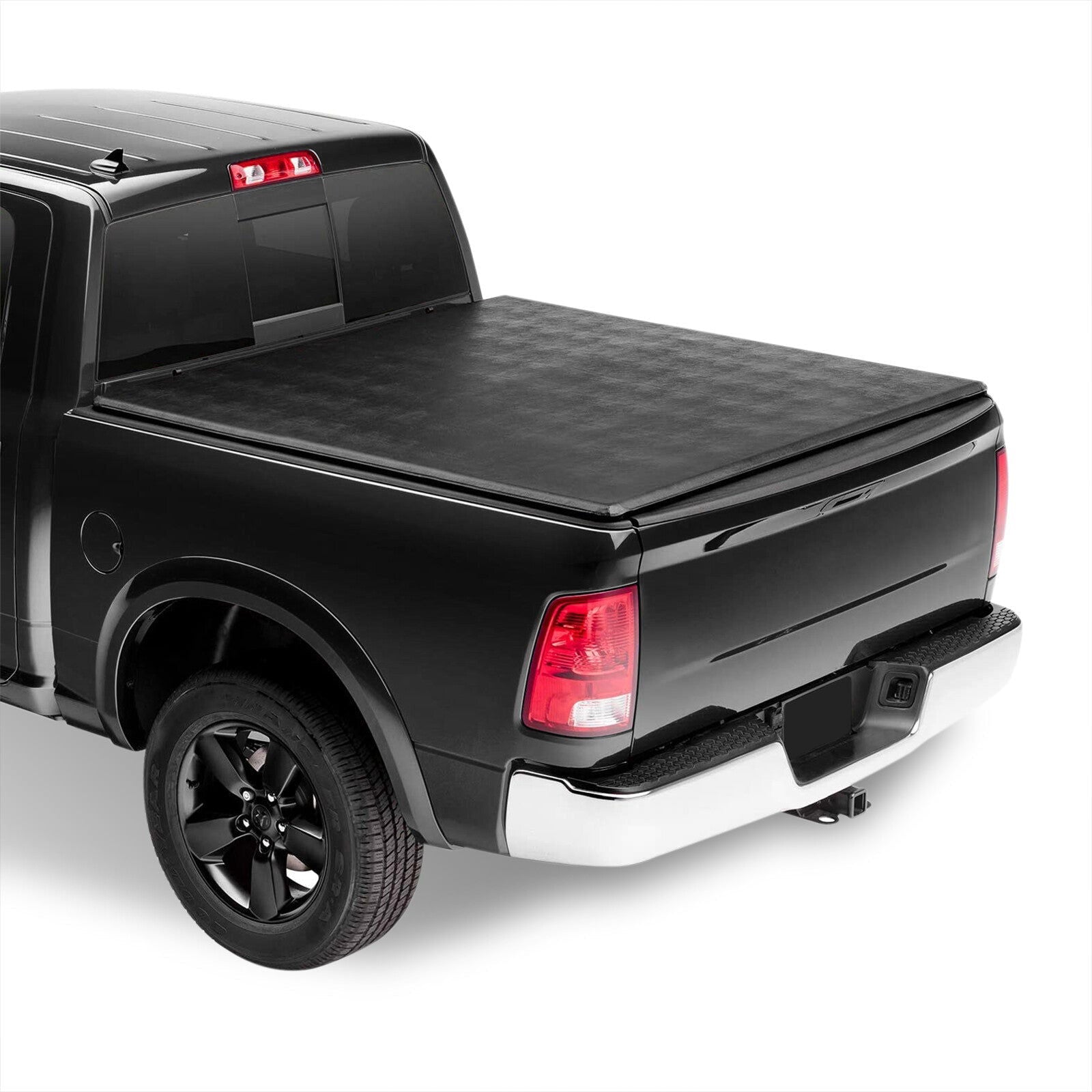 Dodge Ram 1500 5.7FT 2009-2018 / Ram 1500 Classic 5.7FT 2019-2022 Soft 4 Fold Truck Tonneau Bed Cover (Extra Short Bed 5´7") - Parts Agent