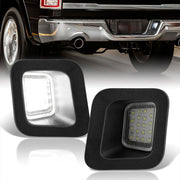 Dodge Ram 2003-2018 White SMD LED License Plate Lights Clear Len - Parts Agent