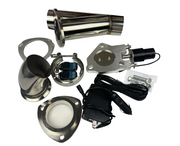 Electric Exhaust Catback Downpipe Cutout E-Cut Out Valve System Kit Remote 63mm 76mm - Parts Agent