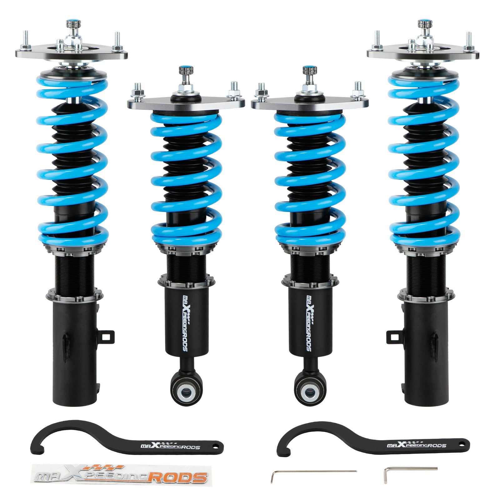 FRONT REAR COILOVER DAMPER KIT SUBARU OUTBACK 10-14 W/ CAMBER PLATES lowering kit - Parts Agent
