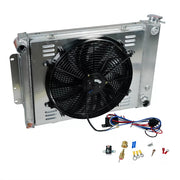 Fit 67-69 Chevy Camaro Pontiac Firebird Radiator 3 Row Aluminum+Shroud Fan Relay - Parts Agent