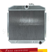 Fits 1955-57 Chevy Block V8 Bel Air 3 Core Row Light Aluminum Cooling Radiator - Parts Agent