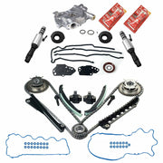 For 04-08 Ford 5.4L 5.4 3V Timing Chain Cam Phaser Solenoid Valve Oil Pump Kit - Parts Agent