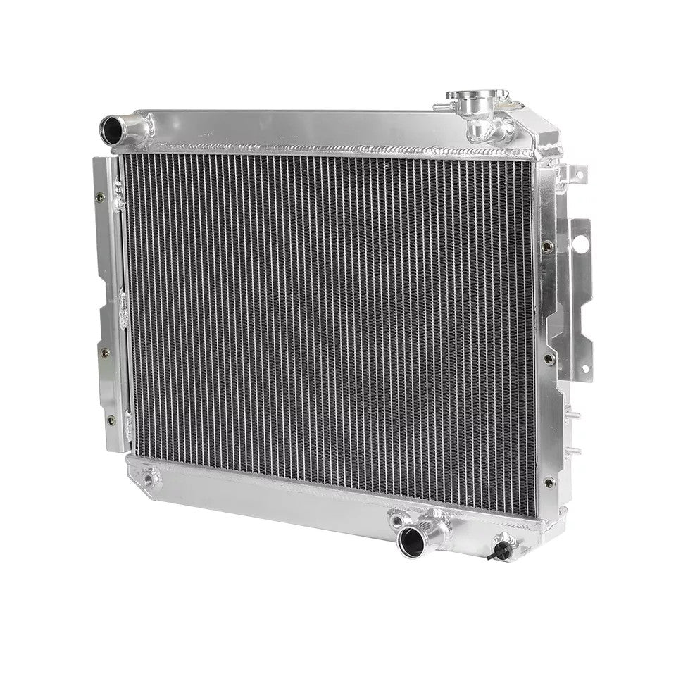 For 1981-1990 Toyota Land Cruiser FJ65 FJ60 4.0L 4.2L 3 Row Aluminum Radiator - Parts Agent
