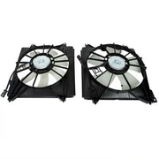 For 2013-2017 Honda Accord w/ Blade Motor & Shroud AC Radiator Cooling Fan Set - Parts Agent
