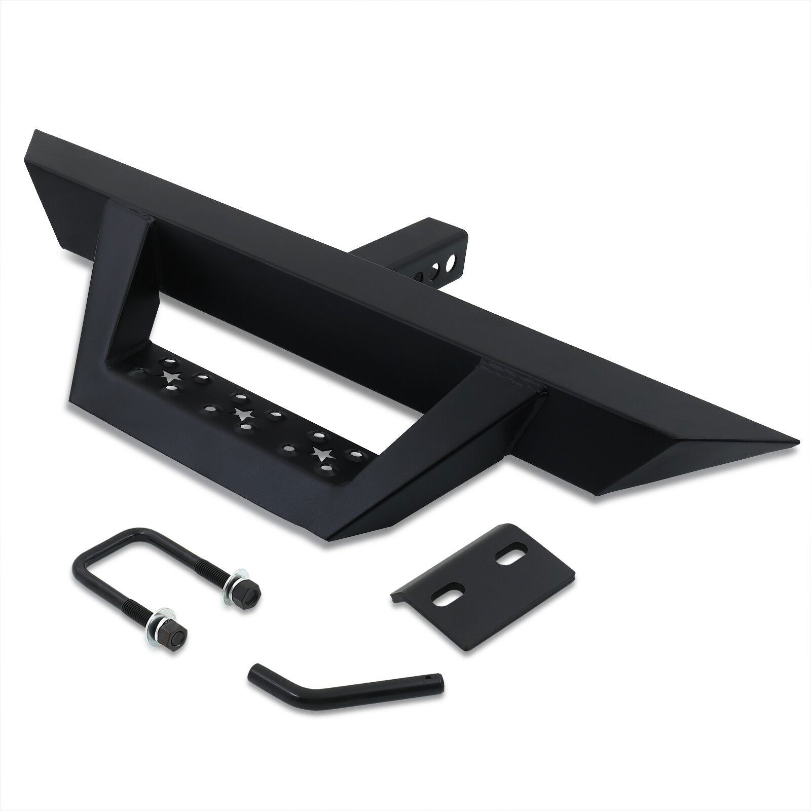 For 2" Receiver Universal Truck Pickup SUV Tow Hitch with Guard Step Bar - Parts Agent