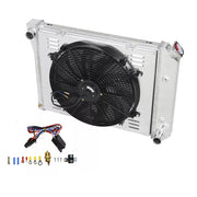 For 68-74 Chevy Nova 70-81 Camaro 75-87 El Camino Radiator 3Row+Shroud Fan+Relay - Parts Agent