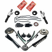 For Ford 5.4L 3V Timing Chain Kit Cam Phasers Solenoid Valves Timing cover Seal - Parts Agent
