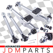 For Nissan 240SX 89-98 S13 S14 Silver Front Lower Control Arm Kit + Tension Rod - Parts Agent