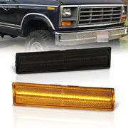 Ford Bronco F100 F150 F250 F350 1980-1986 Front Amber LED Side Marker Lights Smoke Len - Parts Agent