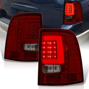 Ford Explorer 2002-2005 LED Bar Tail Lights Chrome Housing Red Smoke Len White Tube - Parts Agent