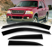 Ford Explorer 2002-2010 / Lincoln Aviator 2003-2005 / Mercury Mountaineer 2002-2010 4 Door Tape On Window Visors - Parts Agent