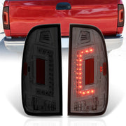 Ford F150 1997-2003 / F250 Light Duty 1997-1999 / F250 F350 F450 F550 Super Duty 1999-2007 LED Tail Lights Chrome Housing Smoke Len (Styleside Models Only) - Parts Agent