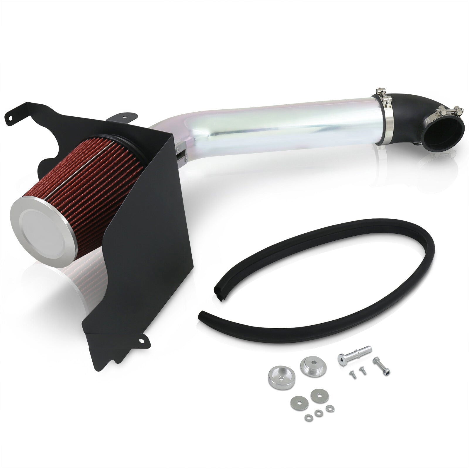 Ford F150 2004-2008 / Lincoln Mark LT 2006-2008 5.4L V8 Cold Air Intake Polished + Heat Shield - Parts Agent
