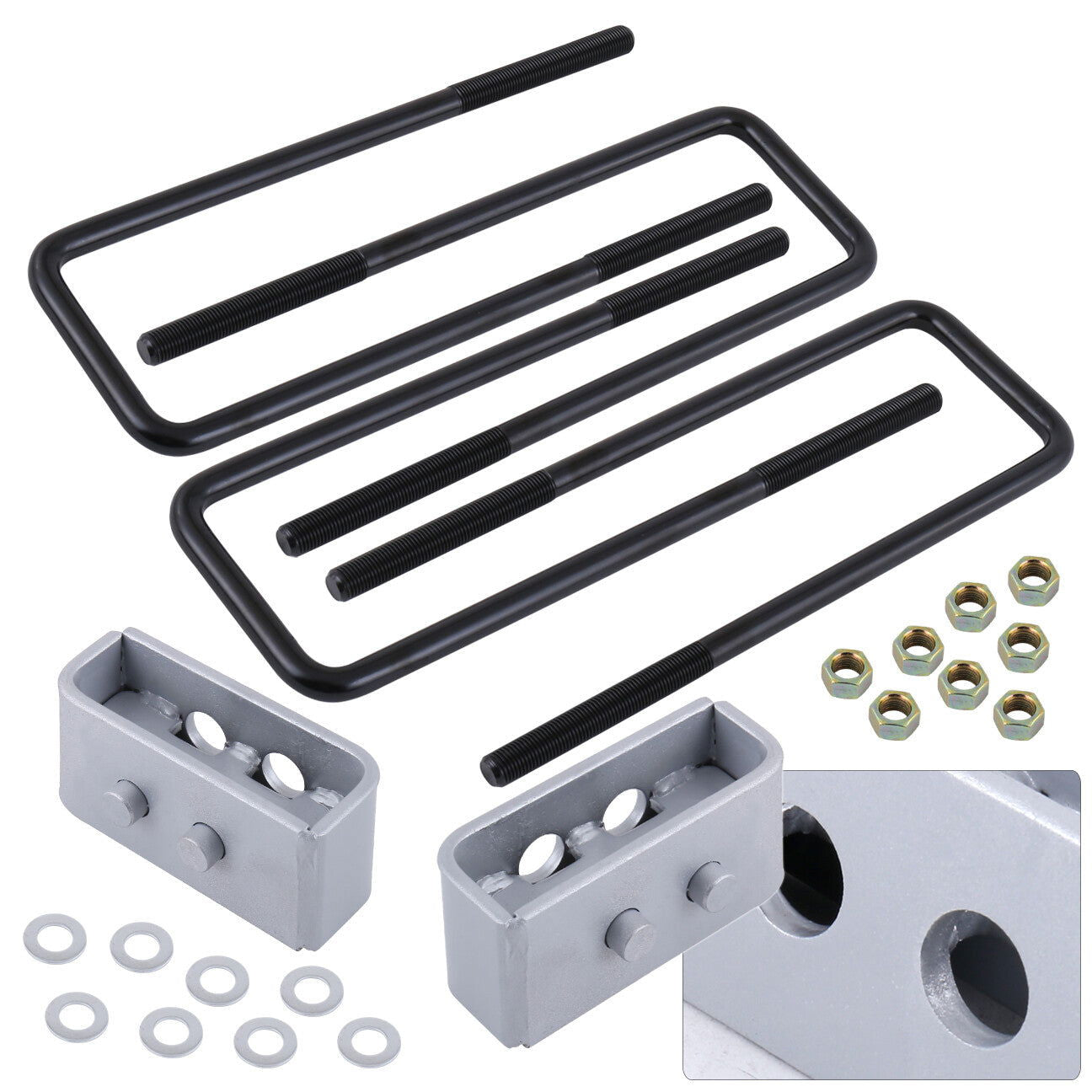 Ford F150 2004-2020 2" Rear Leveling Lift Kit Silver - Parts Agent