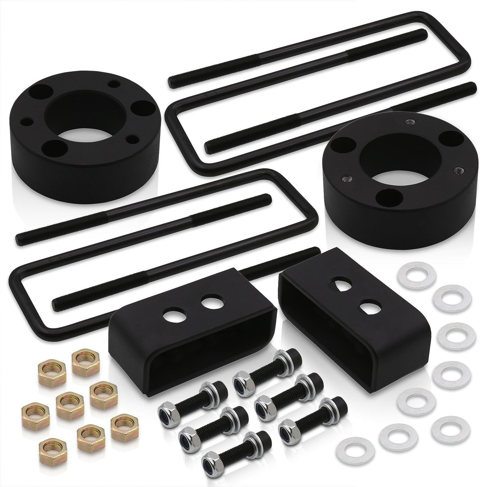 Ford F150 2004-2020 3" Front and 2" Rear Leveling Lift Kit Black - Parts Agent