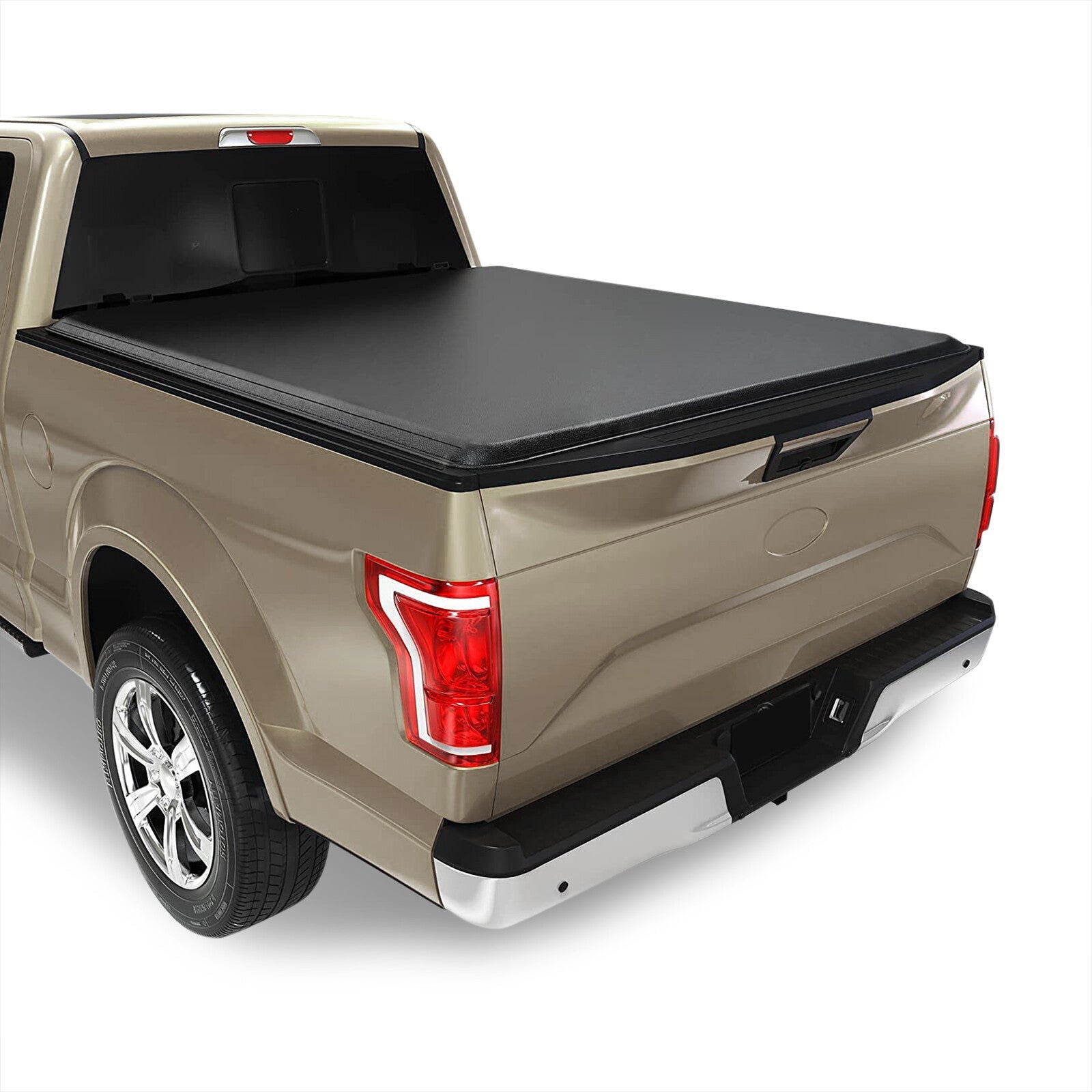 Ford F150 5.5FT 2015-2022 Soft 4 Fold Truck Tonneau Bed Cover (Extra Short Bed 5´5") - Parts Agent