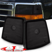 Ford F150 Bronco 92-96 Corner Light Chrome Housing Smoke Lens - Parts Agent