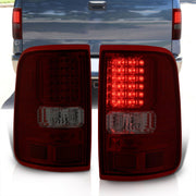 Ford F150 Styleside 2004-2008 LED Tail Lights Chrome Housing Red Smoke Len - Parts Agent