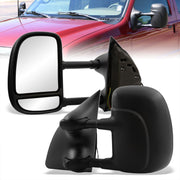 Ford F250 F350 F450 F550 1999-2016 / Excursion 2001-2005 Telescopic Extendable Power Towing Mirrors Black - Parts Agent