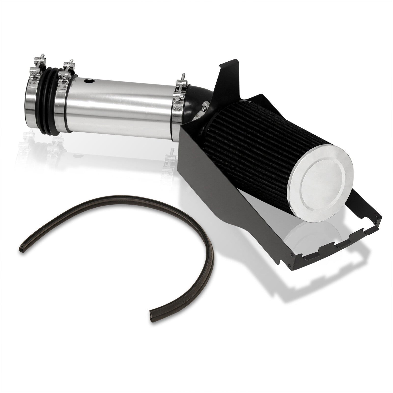 Ford F250 F350 F450 F550 Super Duty 1999-2003 / Excursuion 1999-2003 7.3L V8 Cold Air Intake Polished + Heat Shield - Parts Agent