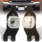Ford F250 F350 F450 F550 Super Duty 1999-2004 / Excursion 2000-2004 Front Fog Lights Clear Len (Includes Switch & Wiring Harness) - Parts Agent