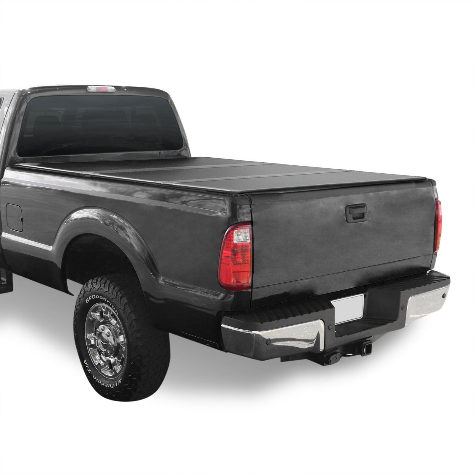 Ford F250 F350 F450 F550 Super Duty 6.8FT 1999-2016 Hard Tri Fold Truck Tonneau Bed Cover (Standard Short Bed 6´8") - Parts Agent