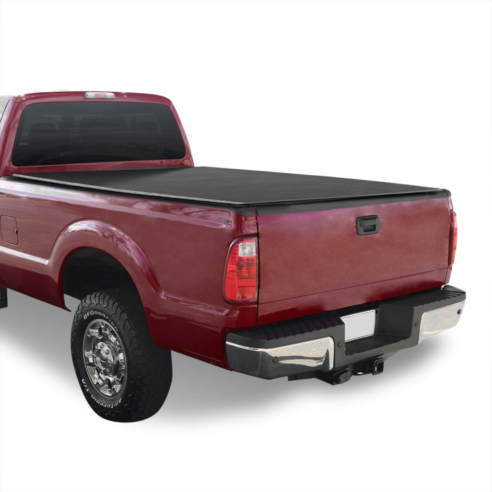 Ford F250 F350 F450 F550 Super Duty 6.8FT 1999-2016 Soft 4 Fold Truck Tonneau Bed Cover (Standard Short Bed 6´8") - Parts Agent