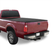 Ford F250 F350 F450 F550 Super Duty 6.8FT 1999-2016 Soft 4 Fold Truck Tonneau Bed Cover (Standard Short Bed 6´8