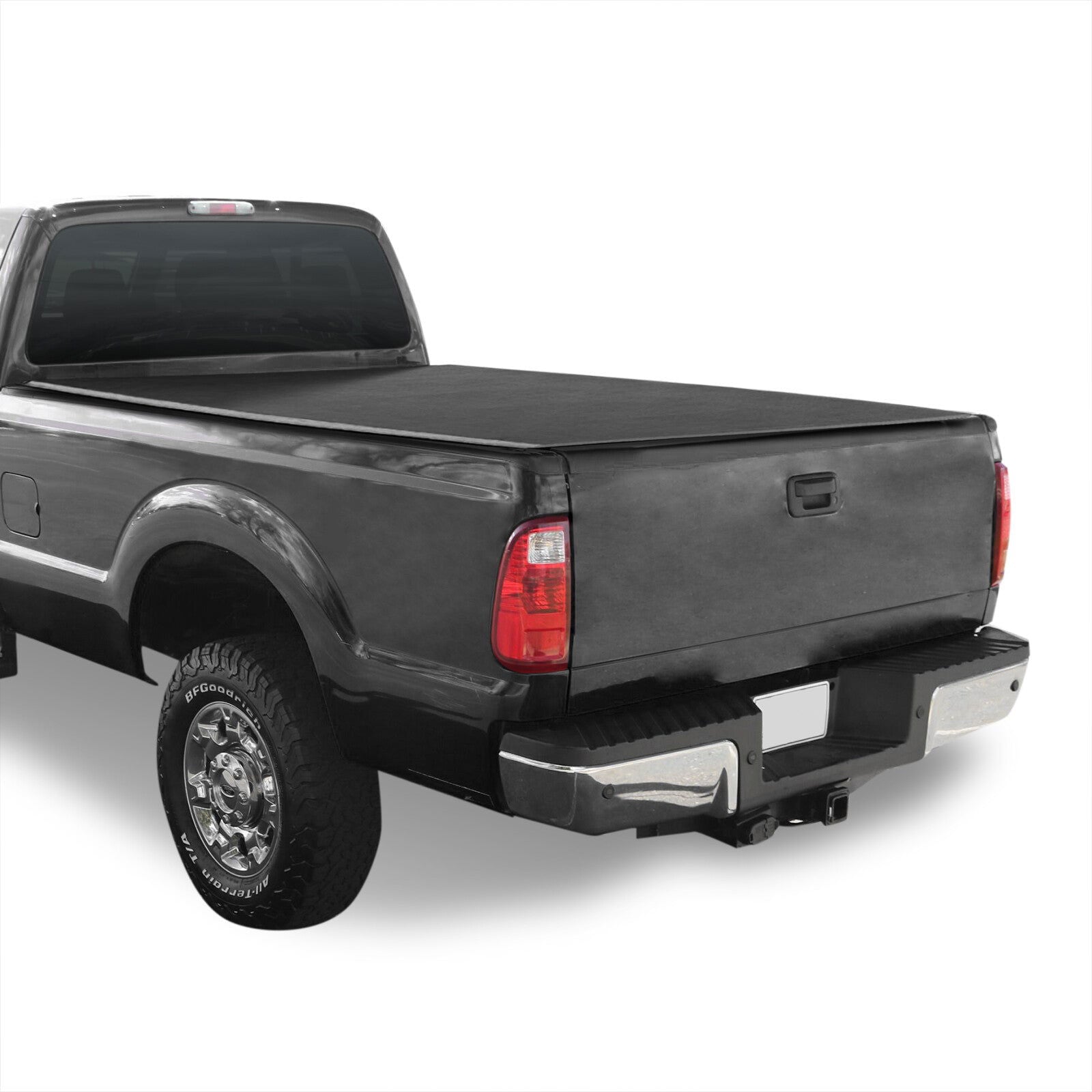 Ford F250 F350 F450 F550 Super Duty 8FT 1999-2016 Soft 4 Fold Truck Tonneau Bed Cover (Long Bed 8´) - Parts Agent