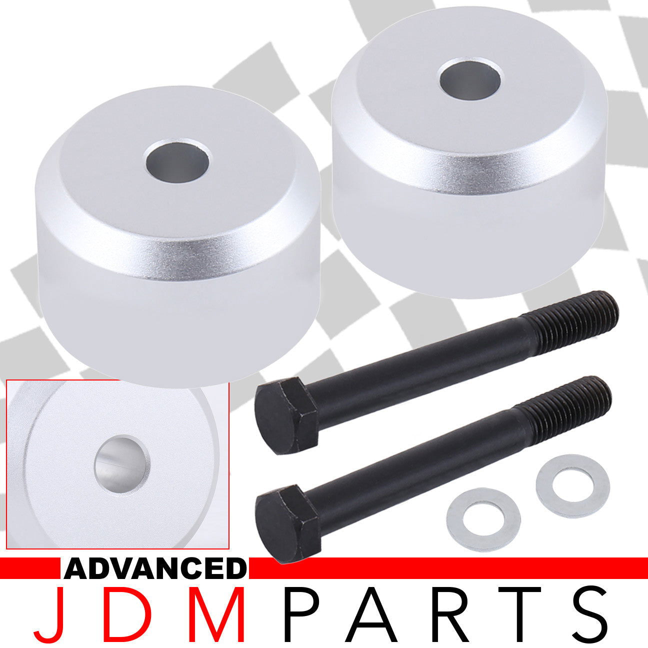 Ford F250 F350 Super Duty 2005-2023 4WD 2" Front Leveling Lift Kit Silver - Parts Agent