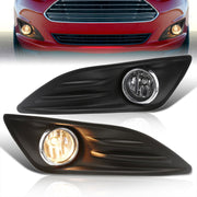 Ford Fiesta 2014-2019 Front Fog Lights Clear Len (Includes Switch & Wiring Harness) - Parts Agent