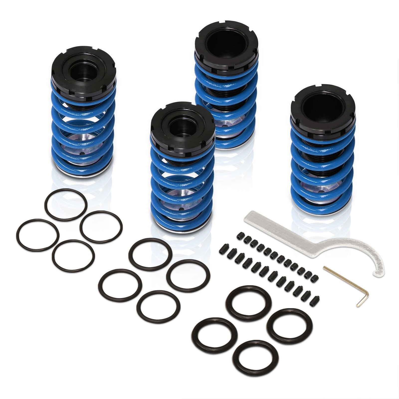 Ford Focus 2000-2005 Coilover Sleeves Kit Blue - Parts Agent