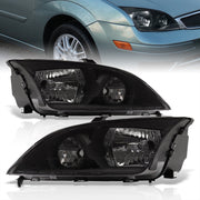 Ford Focus 2005-2007 Factory Style Headlights Black Housing Clear Len Clear Reflector - Parts Agent