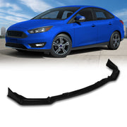 Ford Focus 2015-2018 3-Piece Style Front Bumper Lip Gloss Black - Parts Agent