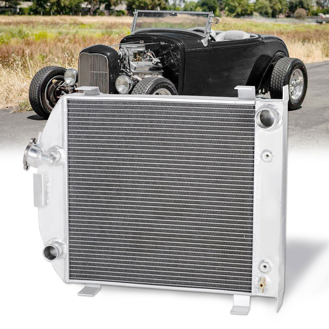 Ford Low Boy 1932 Manual Transmission Aluminum Radiator - Parts Agent