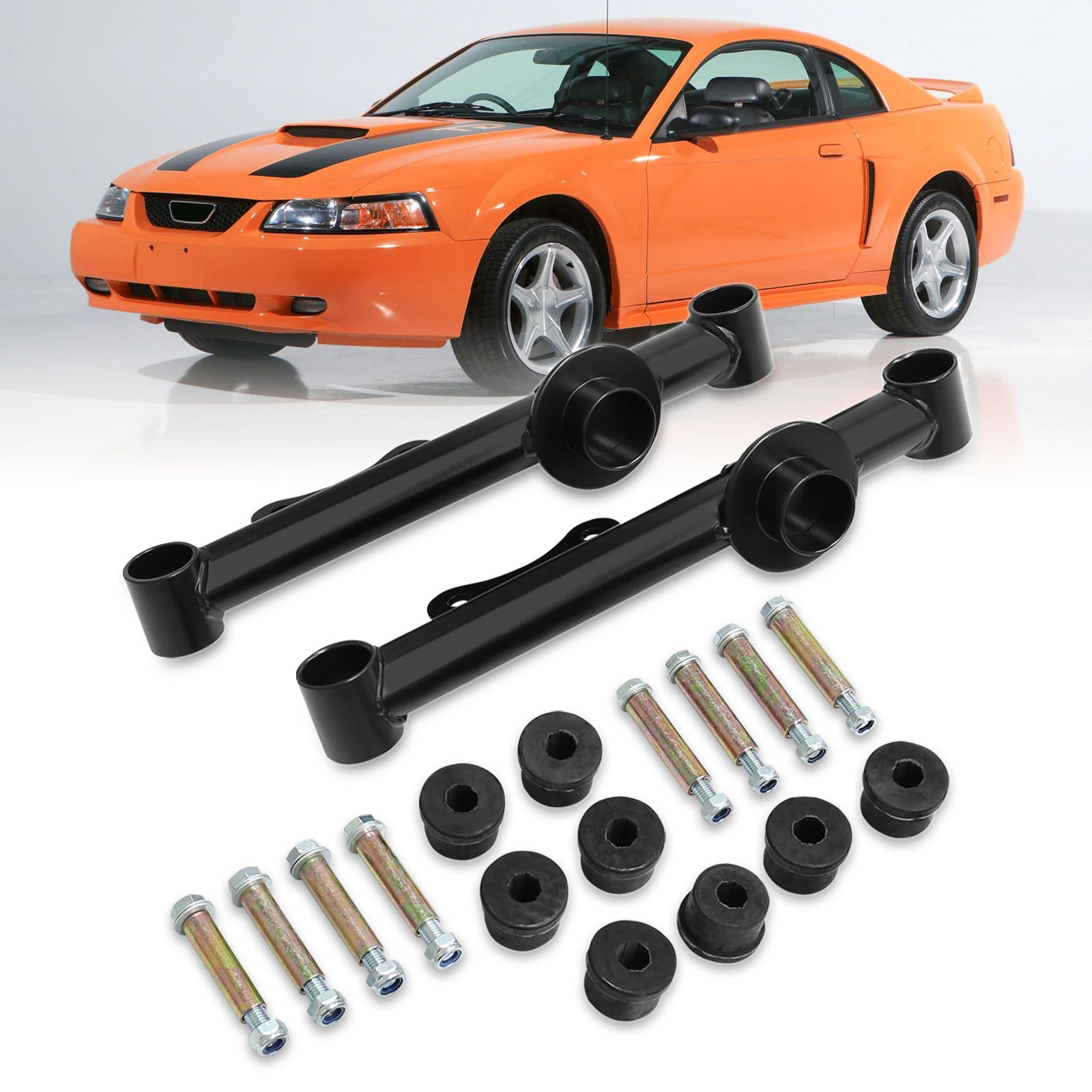 Ford Mustang 1979-2004 Rear Lower Control Arms Black (Excluding 1999-2004 Cobra) - Parts Agent
