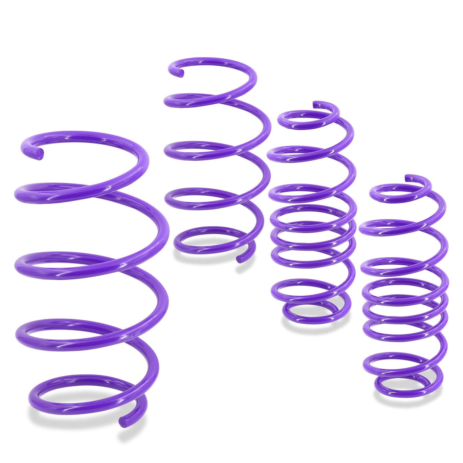 Ford Mustang 2005-2014 Lowering Springs Purple (V6 Drop Front ~1.1" / Rear ~1.9") (V8 Drop Front ~ 1.5" / Rear ~ 2.2") - Parts Agent