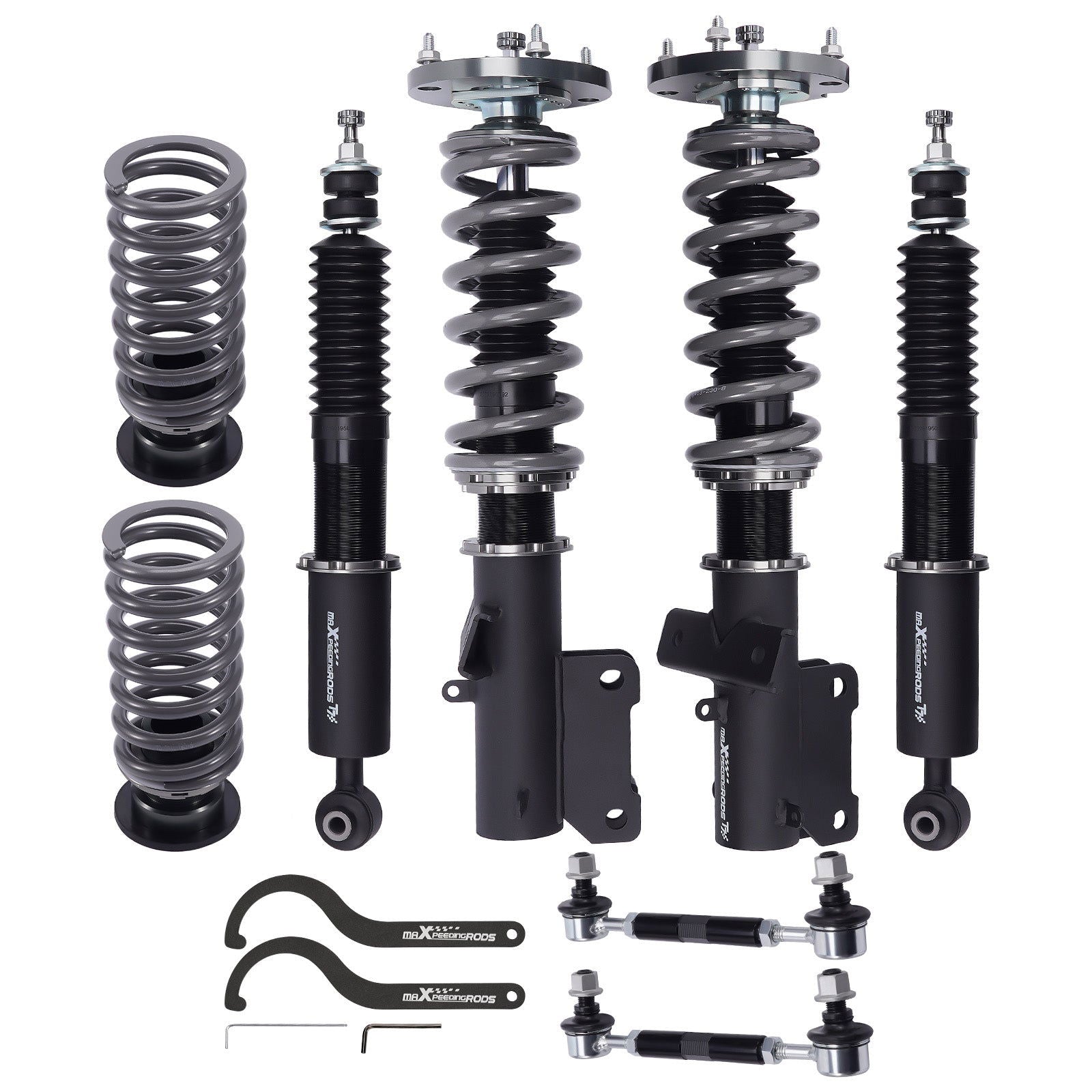 Ford Mustang 2005-2014 T7 Coilovers 24 Way Damper Adjustable Lowering Kit - Parts Agent