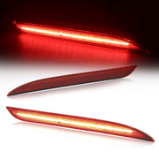 Ford Mustang 2015-2017 Rear Red LED Reflector Lights Red Len - Parts Agent