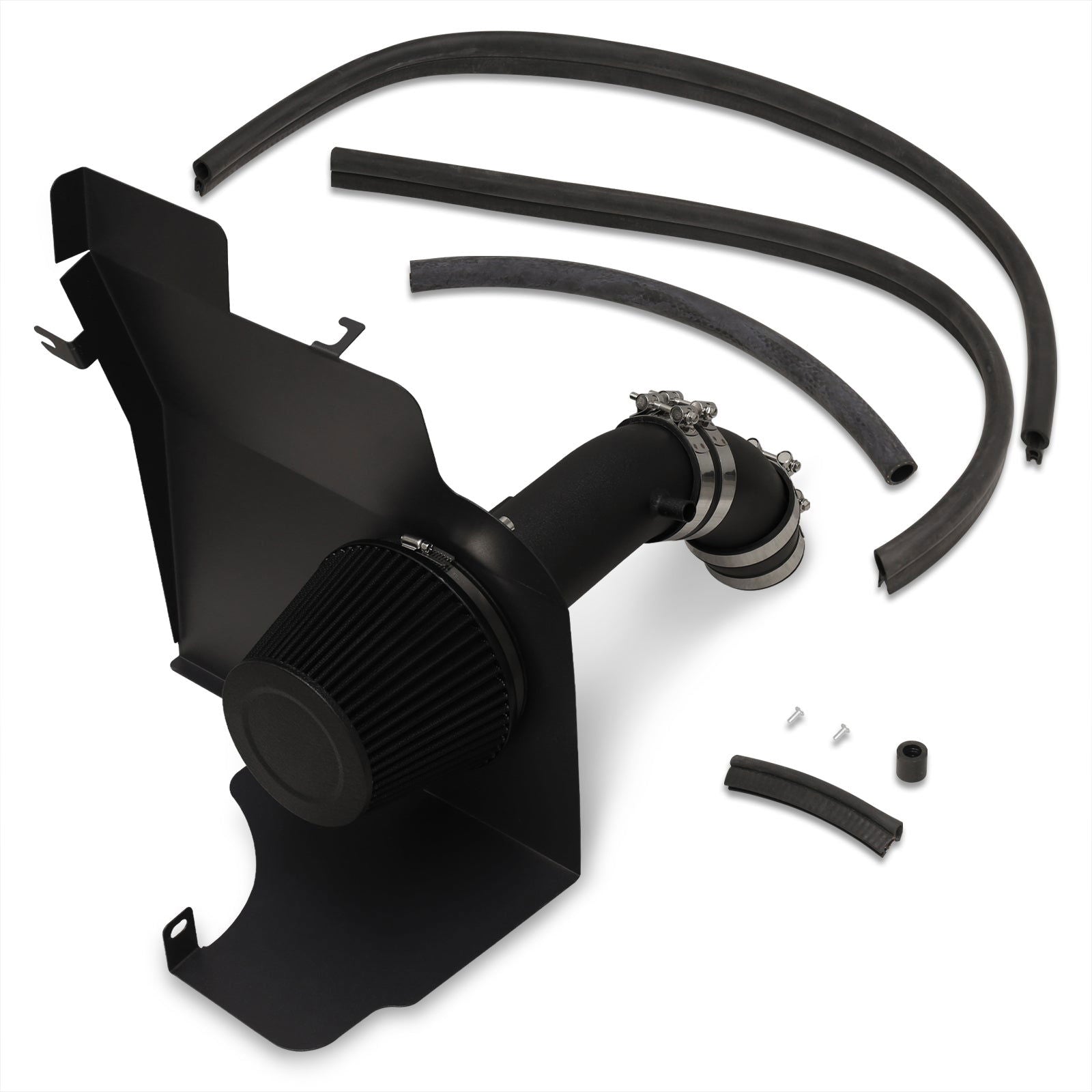 Ford Mustang 3.7L V6 2011-2014 Cold Air Intake Black + Heat Shield - Parts Agent
