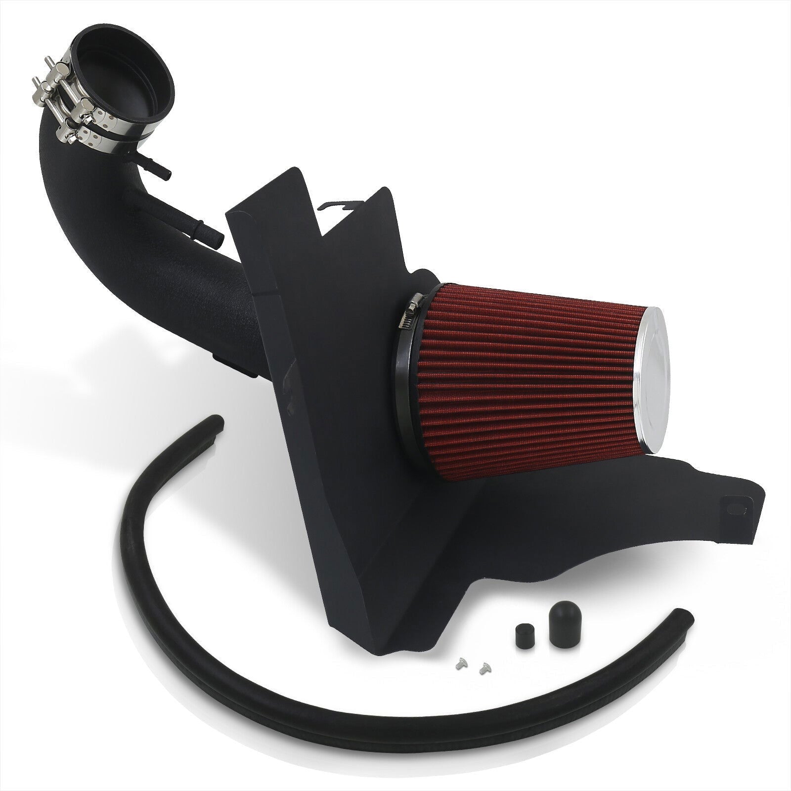 Ford Mustang 5.0L V8 2011-2014 Cold Air Intake Black + Heat Shield - Parts Agent