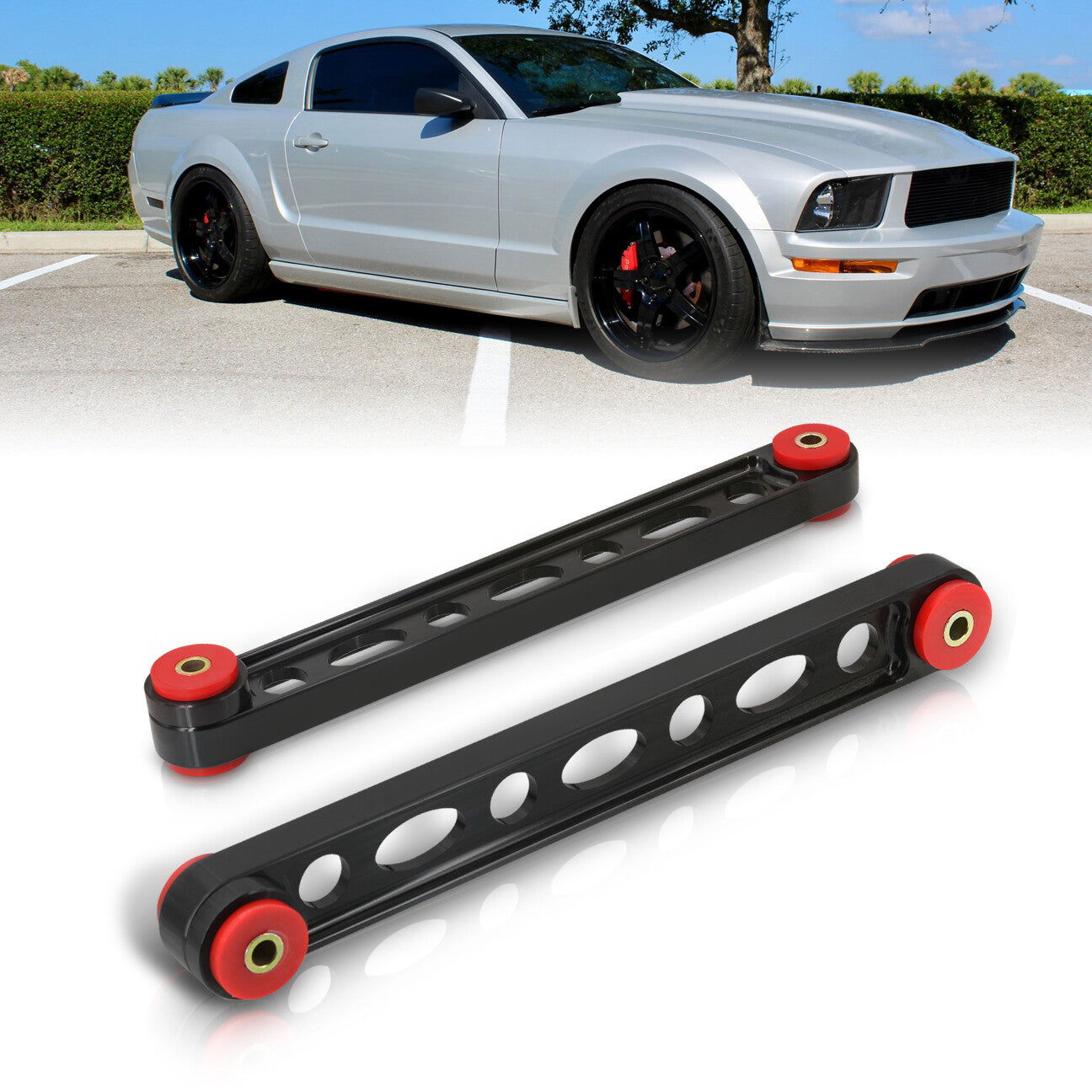 Ford Mustang GT 2005-2014 Rear Lower Control Arms Kit Black - Parts Agent