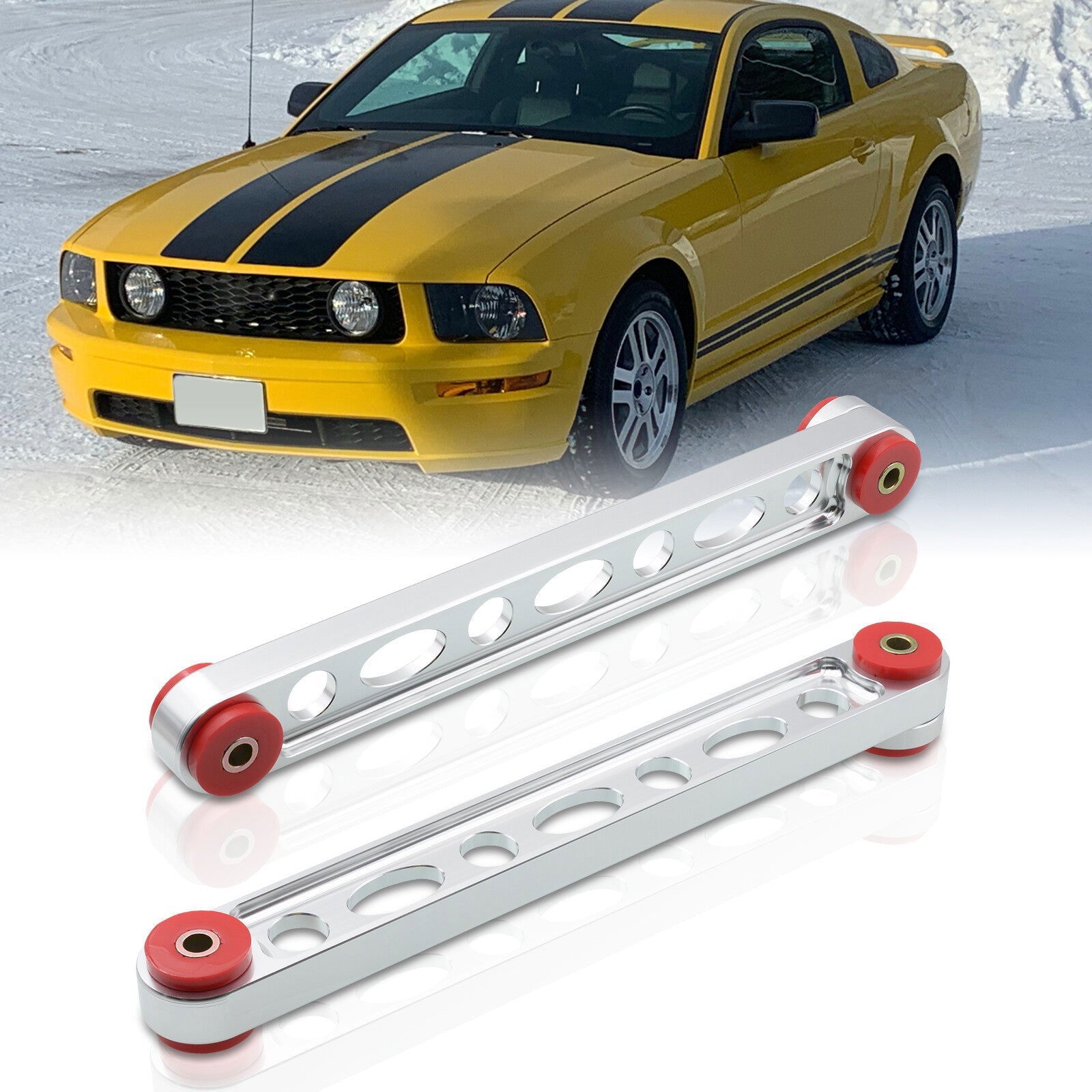 Ford Mustang GT 2005-2014 Rear Lower Control Arms Kit Polished - Parts Agent