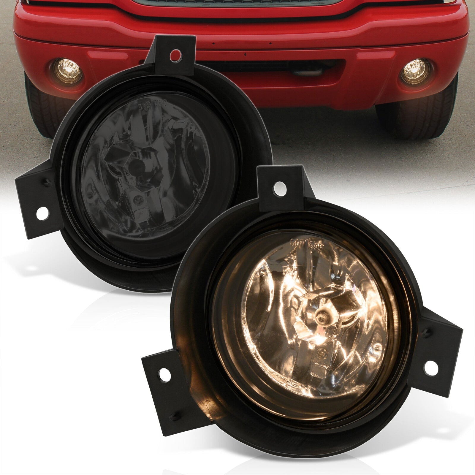 Ford Ranger 2001-2003 Front Fog Lights Smoked Len (Includes Switch & Wiring Harness) - Parts Agent