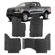Ford Ranger Crew Cab 2019-2022 All Weather Guard 3D Floor Mat Liner - Parts Agent