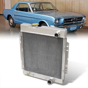 Ford Small Block SBC 289 1960-1966 / Mustang 1964-1966 / Falcon 1963-1965 / Mercury Comet 1963-1965 Manual Transmission Aluminum Radiator - Parts Agent