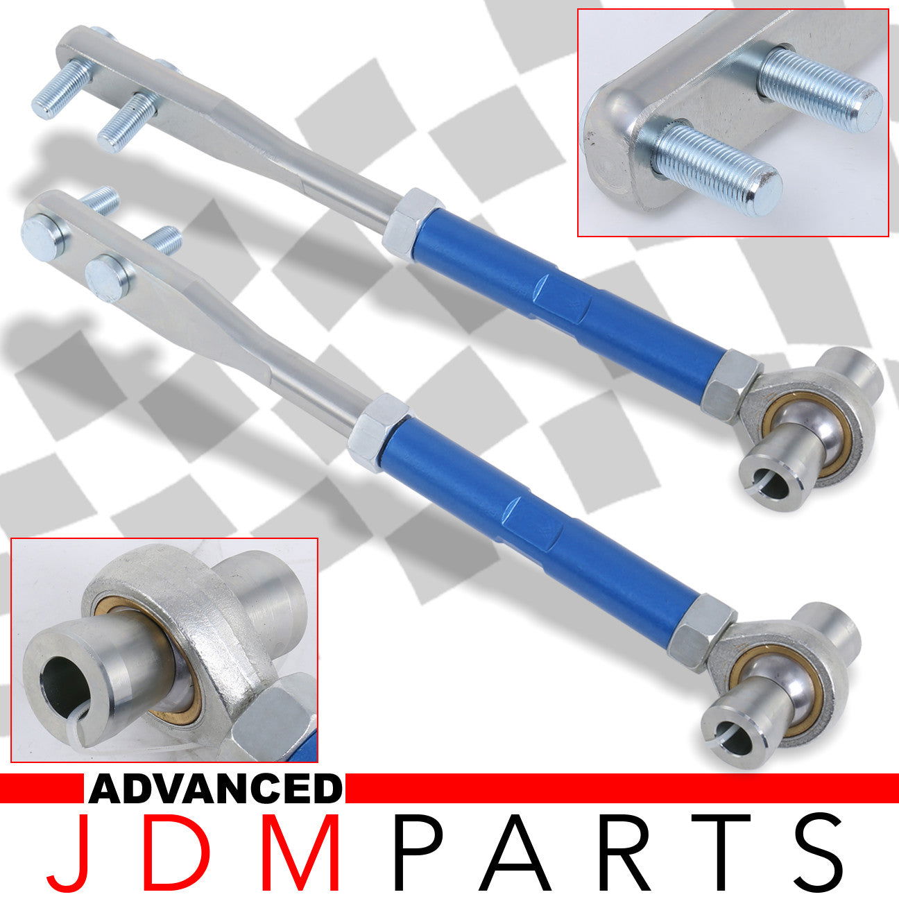 Front Arm Pillow Tension Control Rod Blue For Nissan 240SX 300ZX S13 S14 - Parts Agent