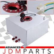 Fuel Cell Tank 50 Liter / 13 Gallon Chrome Aluminum Red Cap - Parts Agent